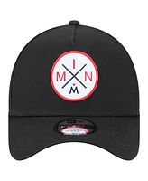 New Era Men's Black Minnesota Twins 9FORTY A-Frame Adjustable Hat