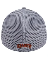 New Era Men's Gray San Francisco Giants Linear 39THIRTY Flex-Fit Hat