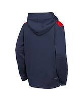 Nike Big Boys and Girls Navy Cleveland Guardians City Connect Authentic Collection Performance Pullover Hoodie