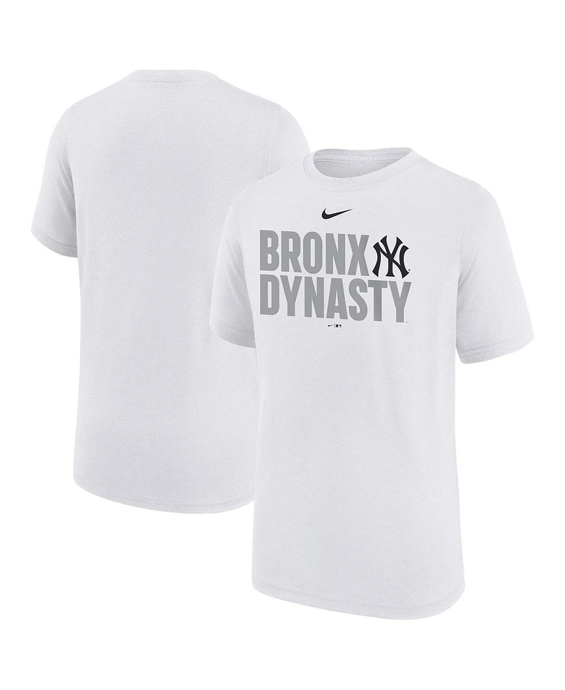 Nike Big Boys and Girls White New York Yankees Local Legend T-Shirt