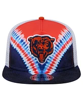 New Era Men's Orange/Navy Chicago Bears Throwback Dye Golfer Snapback Hat
