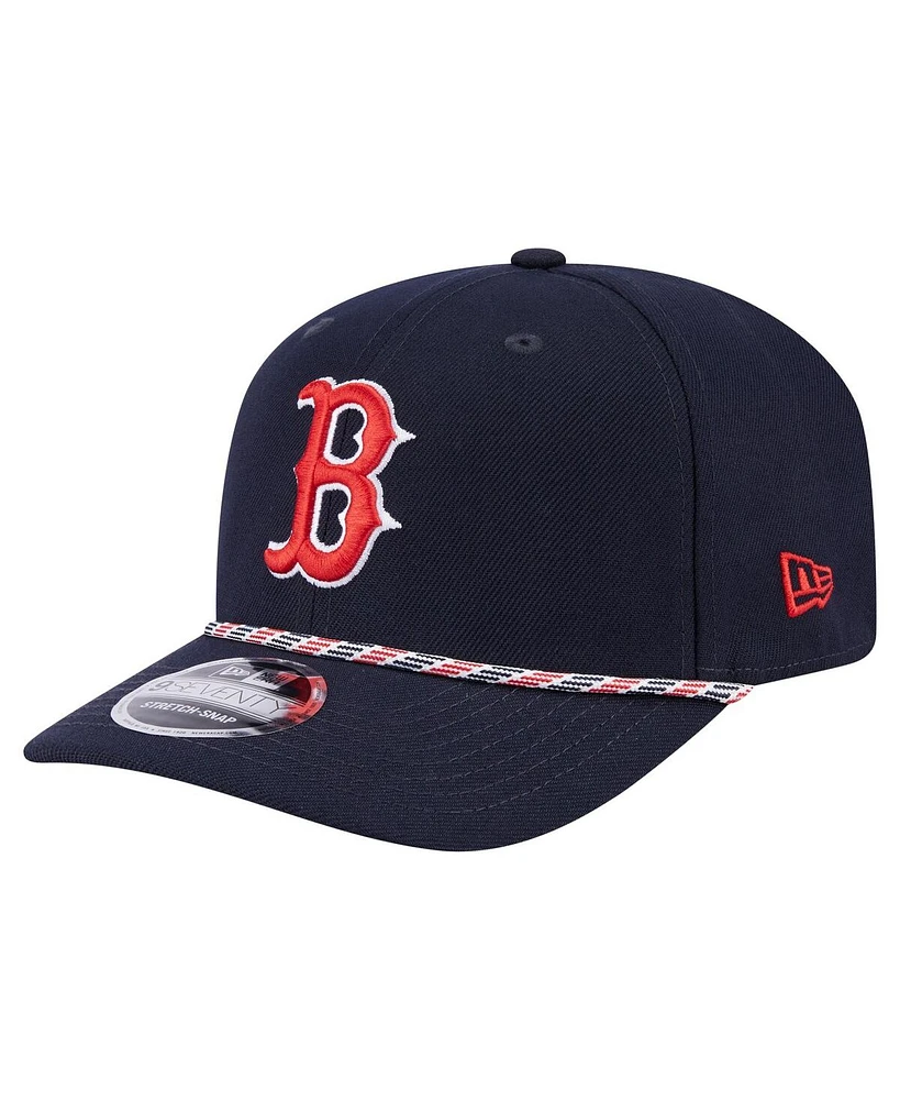 New Era Men's Navy Boston Red Sox Multi-Rope 9SEVENTY Stretch-Snap Hat