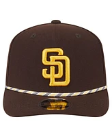 New Era Men's Brown San Diego Padres Multi-Rope 9SEVENTY Stretch-Snap Hat