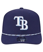 New Era Men's Navy Tampa Bay Rays Multi-Rope 9SEVENTY Stretch-Snap Hat