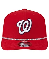 New Era Men's Red Washington Nationals Multi-Rope 9SEVENTY Stretch-Snap Hat