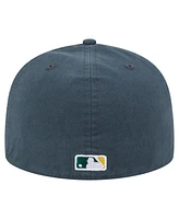 New Era Men's Dark Green Athletics Championship Side Flag A-Frame 59FIFTY Fitted Hat