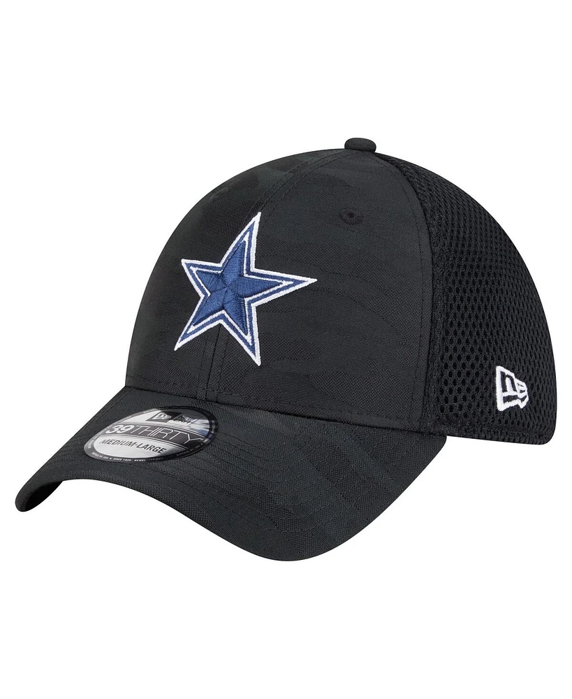 New Era Men's Black Dallas Cowboys Active Camo 39THIRTY Flex Hat