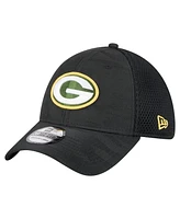 New Era Men's Black Green Bay Packers Active Camo 39THIRTY Flex Hat