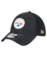 New Era Men's Black Pittsburgh Steelers Active Camo 39THIRTY Flex Hat