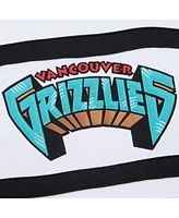 Mitchell & Ness Men's White Vancouver Grizzlies Hardwood Classics Nights Head Coach Pullover Hoodie
