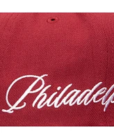 Mitchell & Ness Men's Maroon Philadelphia Phillies Just Don x Mlb Lux Script Snapback Hat