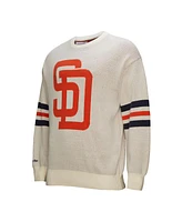 Mitchell & Ness Men's Cream San Diego Padres Retro Pullover Sweater