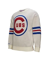 Mitchell & Ness Men's Cream Chicago Cubs Retro Pullover Sweater