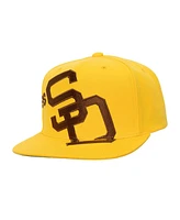 Mitchell & Ness Men's Gold San Diego Padres Big Time Coop Snapback Hat