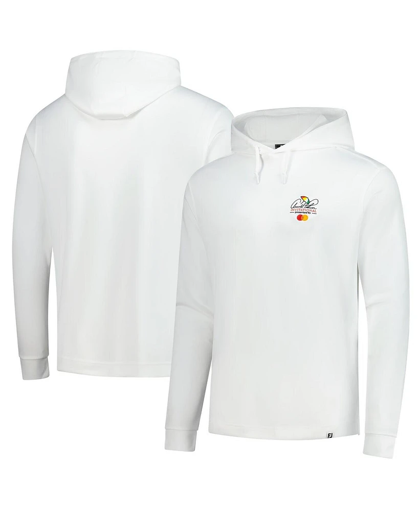 FootJoy Men's White Arnold Palmer Invitational Lightweight Pullover Hoodie