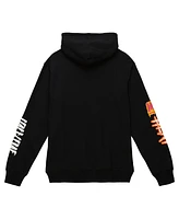 Mitchell & Ness Men's Black Miami Heat Hardwood Classics Slap Sticker Pullover Hoodie