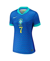 Nike Women's Vini Jr. Blue Brazil National Team 2024 Away Replica Jersey