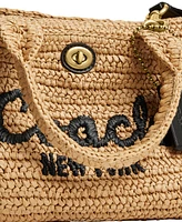 Coach Small Straw Cargo Tote Bag 26