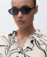 Mango Women's Knot Detail Printed Dress