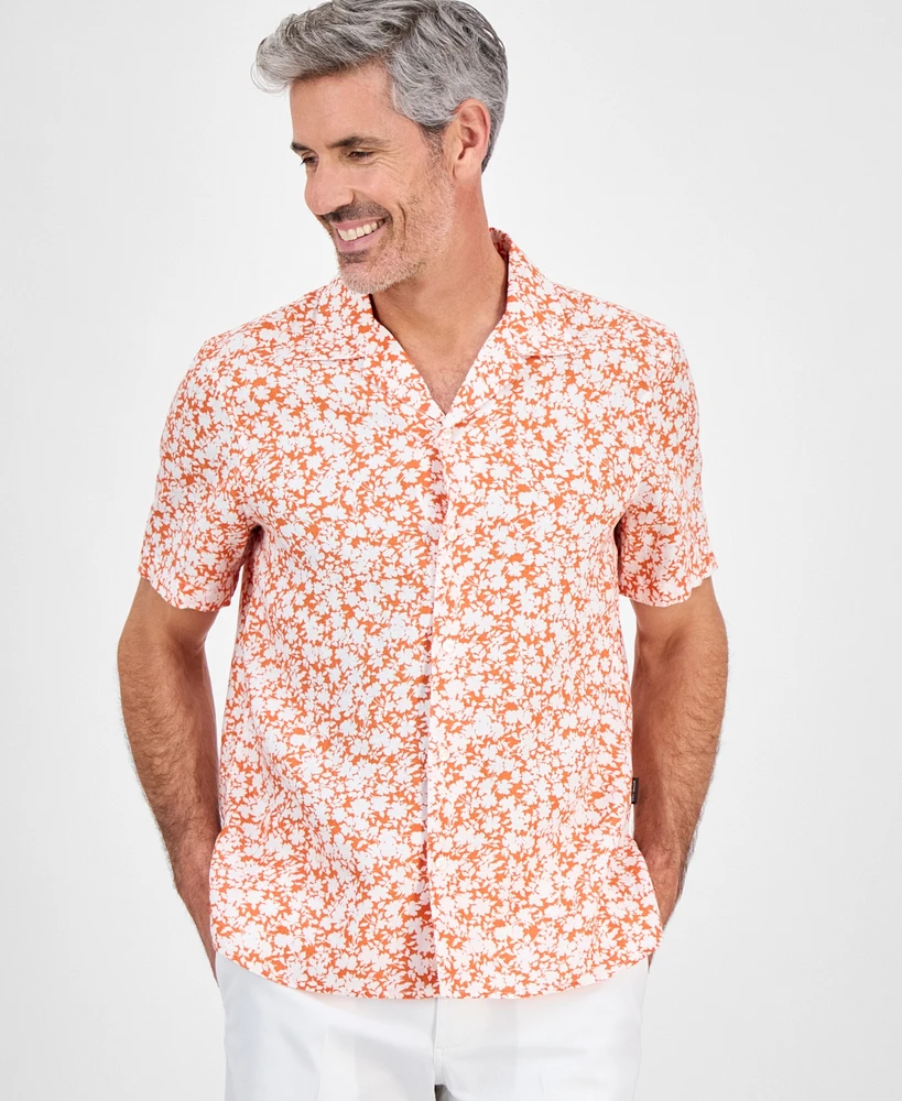 Michael Kors Men's Relaxed-Fit Floral Shirt