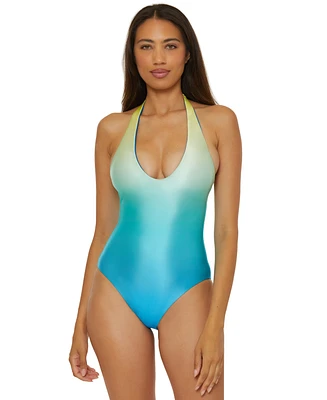 Trina Turk Women's West Palm Reversible Plunge One-Piece Swimsuit