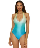 Trina Turk Women's West Palm Reversible Plunge One-Piece Swimsuit