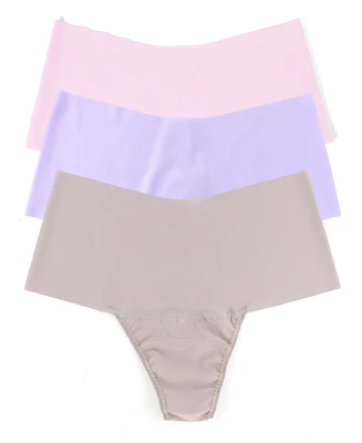 Hanky Panky Women's Breathe Soft Hi-Rise Thong 3 Pack