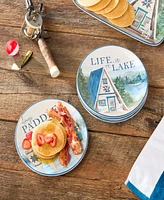Certified International Wake At The Lake 4-Pc. Salad Plates, Service For 4