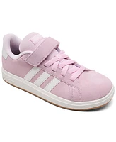 Adidas Toddler Girls Grand Court 00s Stay-Put Closure Fastening Strap Casual Sneakers from Finish Line