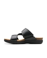 Clarks Women's April Raelyn Slip On Flat Sandals
