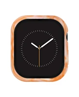Anne Klein Women's Peach Marbleized Acetate Protective Band Case for Apple Watch 41mm