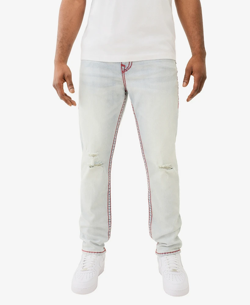 True Religion Men's Rocco Super T Flap Skinny Jean