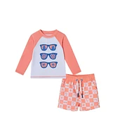Andy & Evan Baby Boys Sunglasses Graphic Rashguard Set