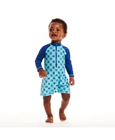 Andy & Evan Baby Boys Beach Theme Swim Romper w/Hat