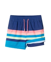 Andy & Evan Big Boys Toddler/Child Navy Striped Swim Trunk