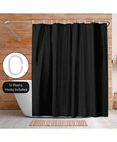 Americanflat 71x74 Solid Shower Curtain - Water Resistant