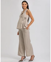 Pietro Brunelli Maternity Bow String Closure Tailored Darcy Vest