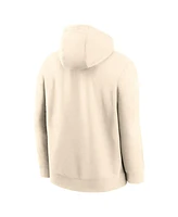 Nike Men's Natural Chicago Cubs Cooperstown Collection Club Fleece Pullover Hoodie