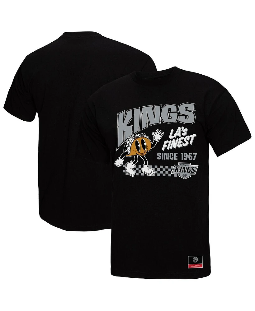 Mitchell & Ness Men's Black Los Angeles Kings Local Food T-Shirt