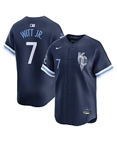Nike Men's Bobby Witt Jr. Navy Kansas City Royals Connect Limited Jersey