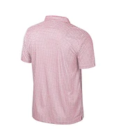 Colosseum Men's Scarlet Ohio State Buckeyes Big Tall Marty Rival Polo Shirt