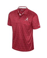 Colosseum Men's Crimson Alabama Tide Sublimated Golf Polo Shirt
