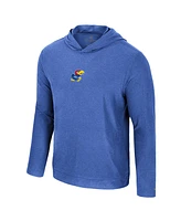 Colosseum Men's Royal Kansas Jayhawks Long Sleeve Hoodie T-Shirt