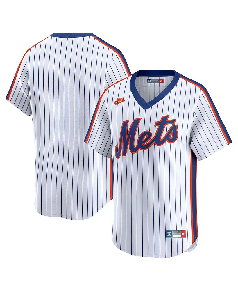 Nike Men's White New York Mets Throwback Cooperstown Collection Limited Jersey