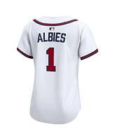 Nike Women's Ozzie Albies White Atlanta Braves Home Limited Player Jersey