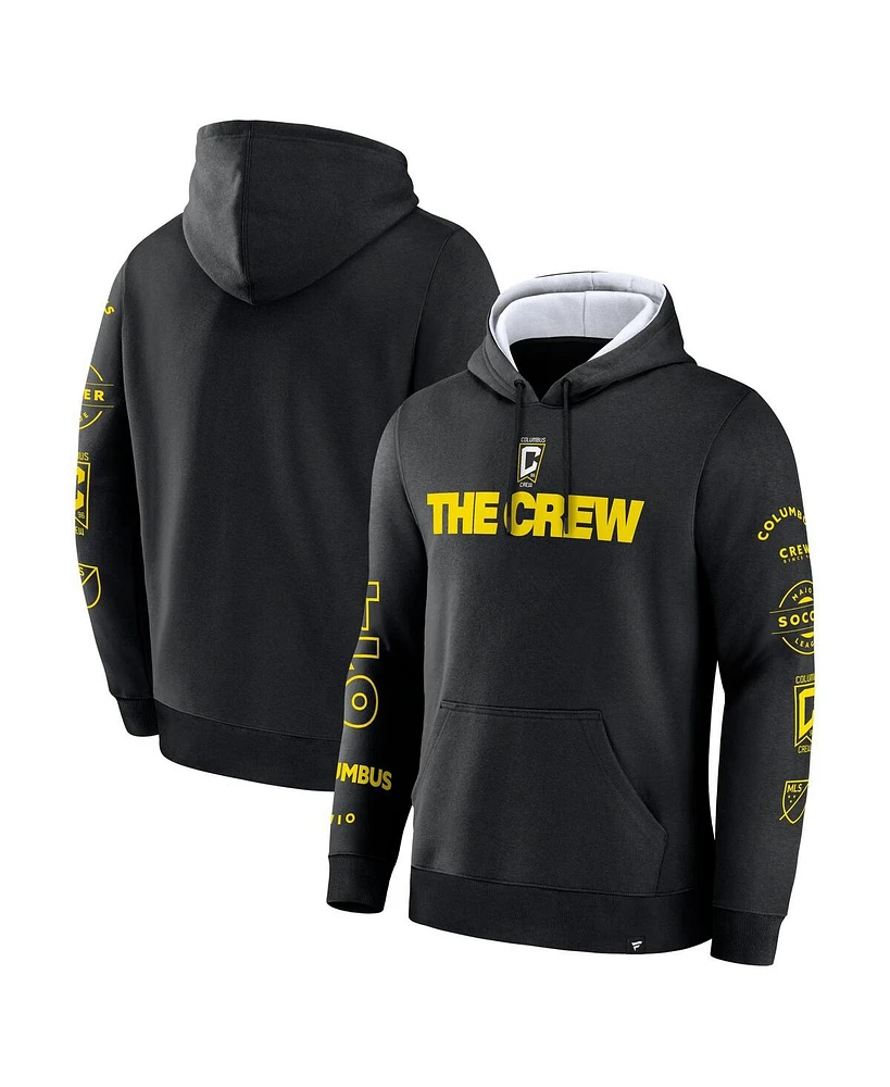 Fanatics Men's Black Columbus Crew Penalty Kick Legacy Pullover Hoodie