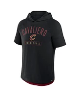 Fanatics Men's Black Cleveland Cavaliers Pass Legend Hooded T-Shirt