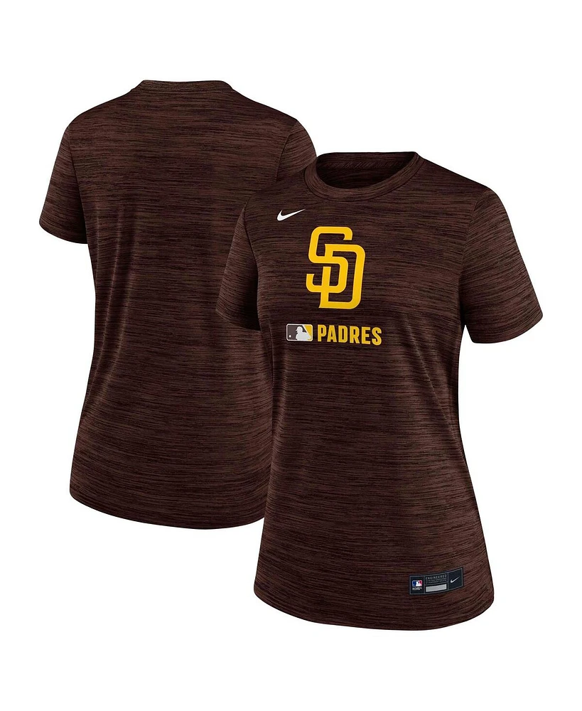 Nike Women's Brown San Diego Padres Authentic Collection Velocity Performance T-Shirt