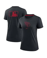 Nike Women's Navy Cleveland Guardians Authentic Collection Early Work Tri-Blend T-Shirt