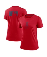 Nike Women's Red Los Angeles Angels Authentic Collection Early Work Tri-Blend T-Shirt